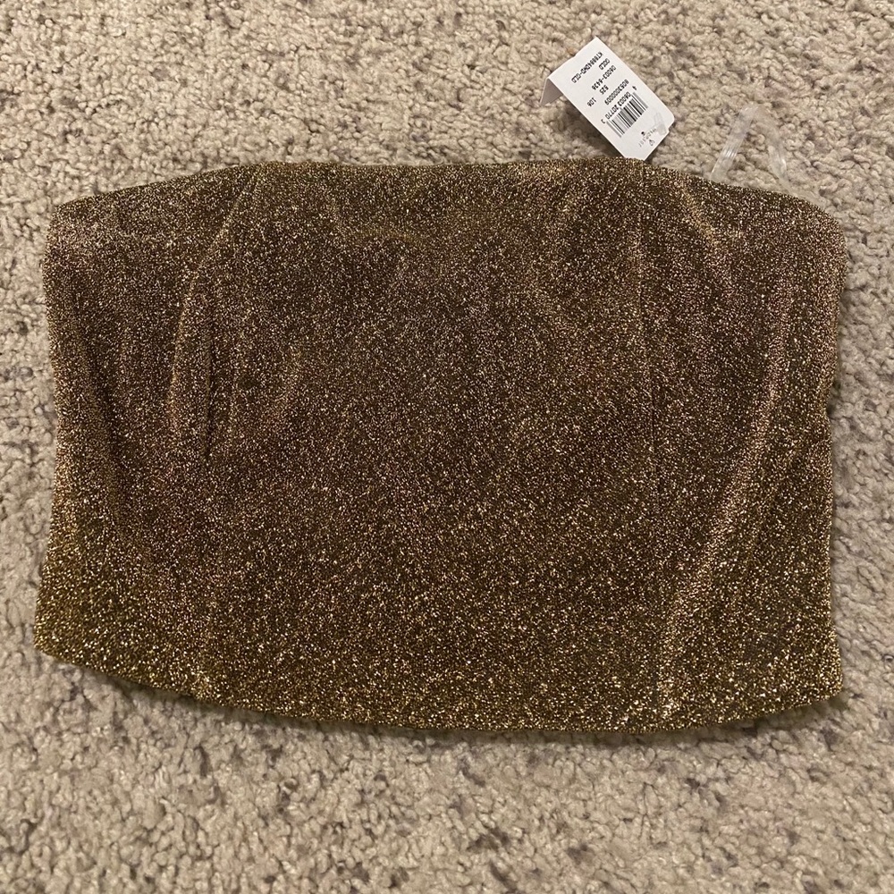 Sparkly black and gold bandeau